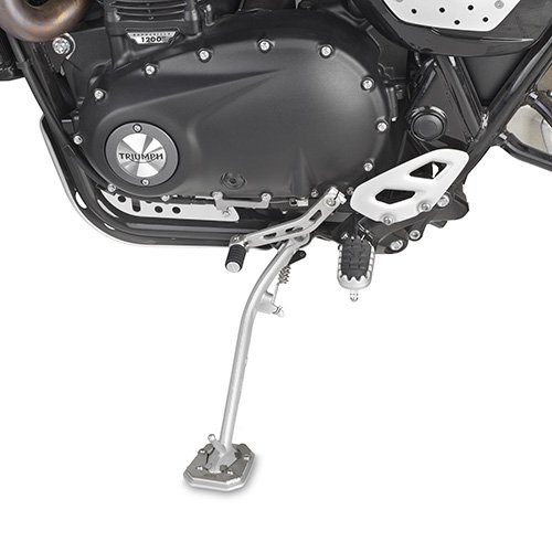 ES6416 rozšíření bočního stojánku Triumph Scrambler 1200 (19-24), stříbné hliníkové