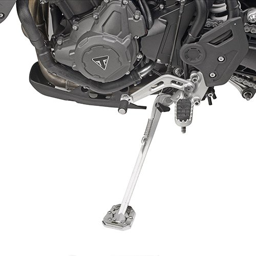 ES6415 rozšíření bočního stojánku Triumph Tiger 900 (20-25), stříbné hliníkové