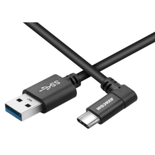 Kabel USB-C - USB s pravoúhlou koncovkou, napájecí, délka 1 m