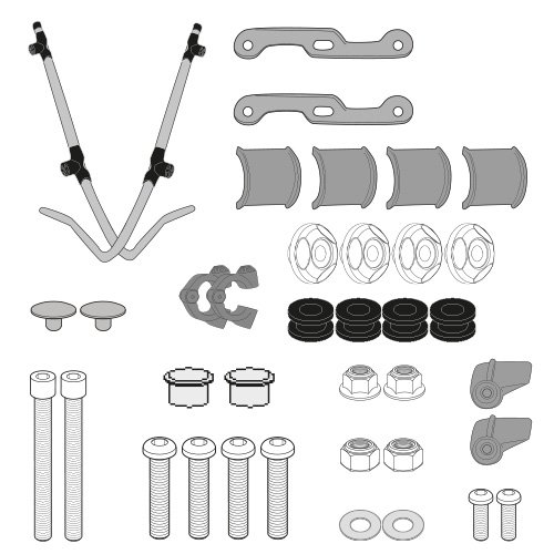 A8960A montážní sada NIU NQI (19-25) pro plexi D 1155ST