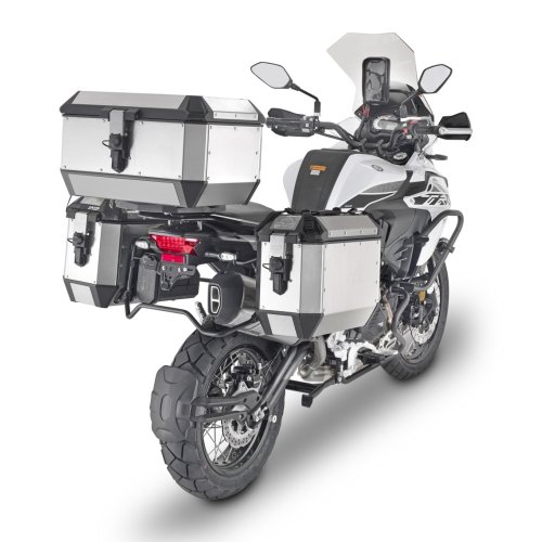 ALA56A stříbrný horní kufr GIVI Trekker ALASKA celohliníkový (Monokey topcase), objem 56 ltr.