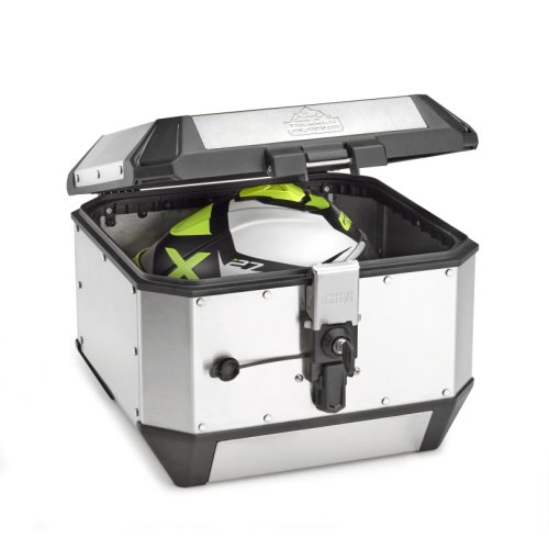 ALA44A stříbrný horní kufr GIVI Trekker ALASKA celohliníkový (Monokey topcase), objem 44 ltr.