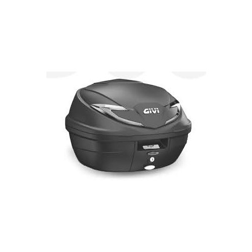 B360NT2 kufr GIVI černý (Monolock s vlastní plotnou) s čirými odrazkami, objem 36 ltr.