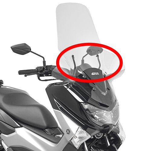 D2153KIT specifická montážní sada pro plexi 2153DT pro Yamaha N-Max 125-155 (21-24)