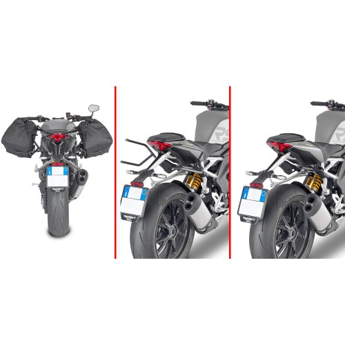 TR6420 trubkový rychlosundávací držák brašen pro Triumph Speed Triple 1200 RS (-24), systém REMOVE-X