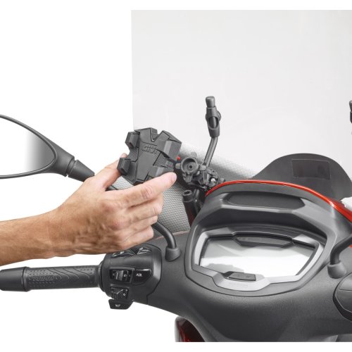 S921 Easy Clip univerzální držák telefonu na motorku, kolo, čtyřkolku, nastavitelný na šířku telefon