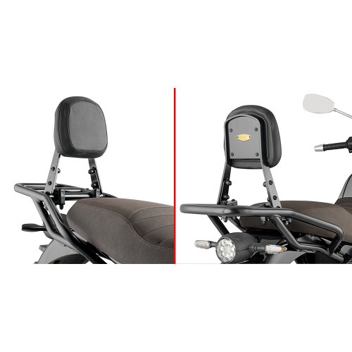 TS8206B opěrka spolujezdce pro Moto Guzzi V7 850 Stone (21-24), černá
