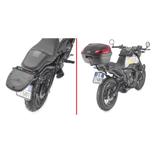 SR7600 special rack Zontes G1 125 (21-24)/125 GK (22-24) pro Monolock, použijte plotnu z kufru