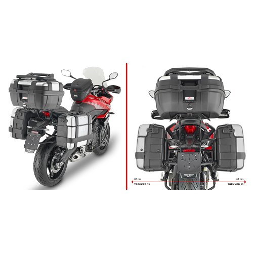 PLO6421MK trubkový nosič PL ONE-FIT pro Triumph Tiger Sport 660 (22-24) pro boční kufry MONOKEY