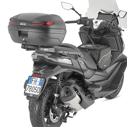 V45N Arena, kufr GIVI černý (Monokey) s červenými odrazkami, objem 45 ltr.