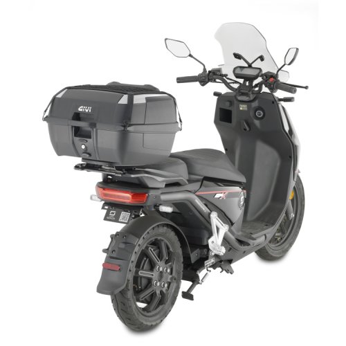 B45+ kufr GIVI černý s opěrkou a síťkou (Monolock s vlastní plotnou), objem 43 ltr.