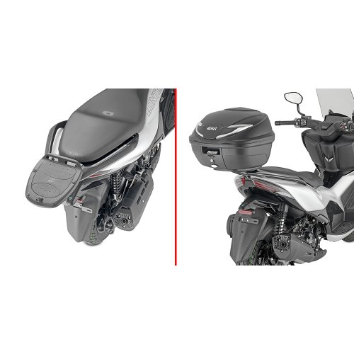 SR7602 special rack Zontes 350 D (23-24) pro Monolock, použijte plotnu z kufru