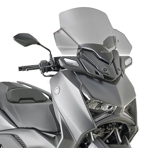 D2167S plexi kouřové Yamaha X-MAX 125/300 (23-24), vxš580x570 mm, o 20 mm vyšší než orig.