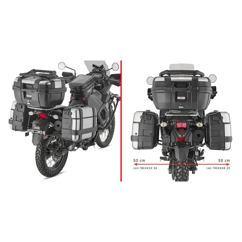 PL4133 trubkový nosič Kawasaki KLR 650 S (23-24) pro boční kufry