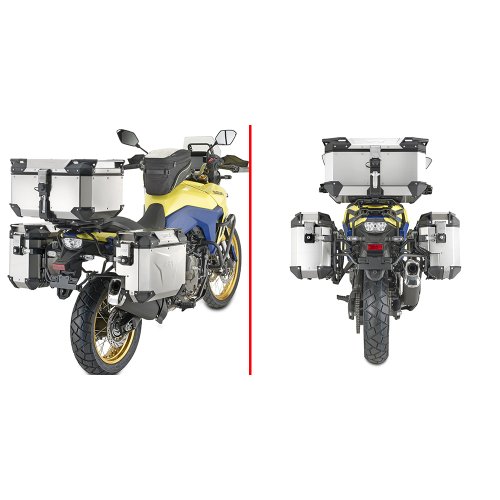 PLOS3125CAM trubkový nosič bočních kufrů OBKEVSxxx s výřezem na pro Suzuki V-Strom 800 DE/SE (23-24)