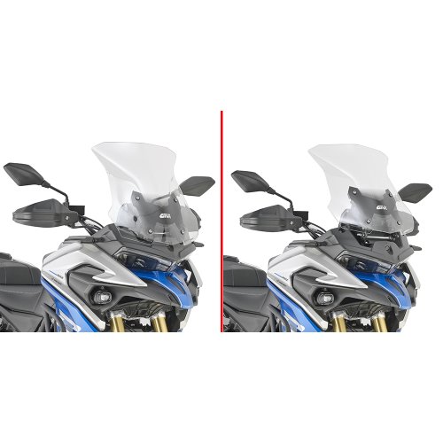 D9257ST plexi čiré VOGE Valico 525 DSX (23-24)/650 DSX (25), vxš470x440, o 110 mm vyšší