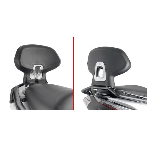 TB7603A specifická opěrka spolujezdce pro Zontes 350 E (23-25), nelze montovat s kufrem