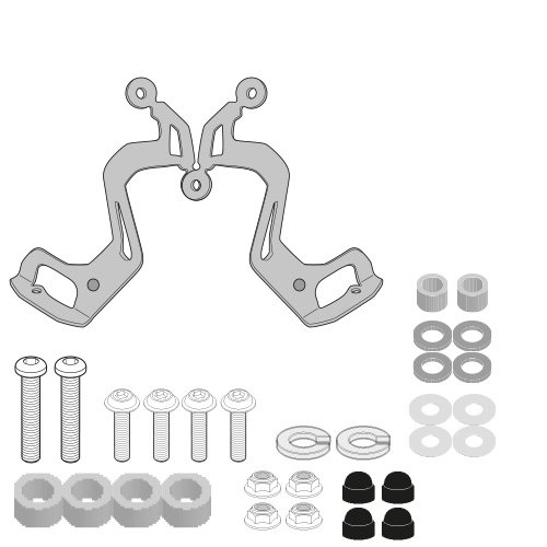 A3126A montážní sada pro plexi 3122S pro Suzuki GSX-8S (23-25)