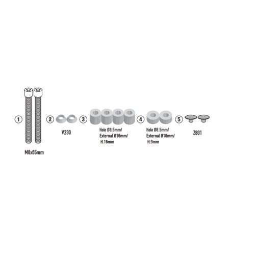 8719KIT specifická sada Benelli TRK 702/702 X (23-24) pro samostatnou montáž PL8717/PLOS8717CAM