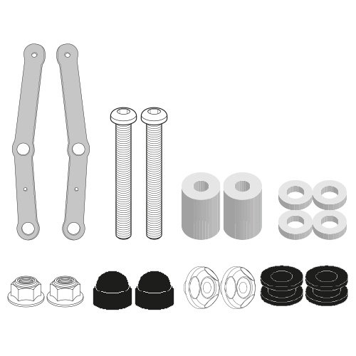 D9259KIT montážní sada pro plexi 9259DT pro VOGE SR1 125 (23-26)