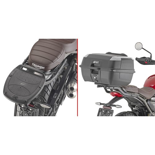 SR6424 nosič horníhu kufru GIVI pro Triumph Scrambler 400 X (24), pro Monolock, bez plotny