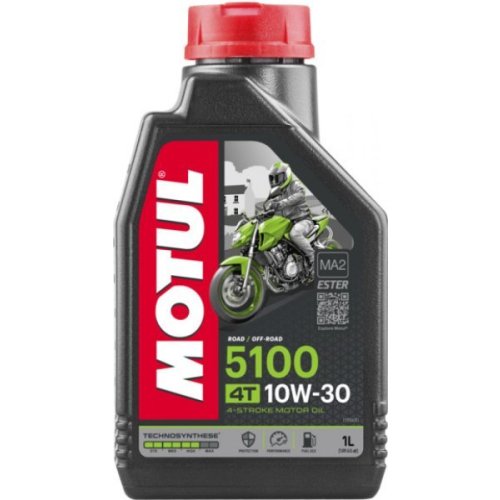 5100 10W30 1 litry MOTUL Syntetický olej pro všechny čtyřtaktní motocykly