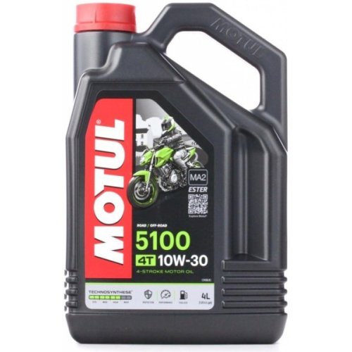 5100 10W30 4 litry MOTUL Syntetický olej pro všechny čtyřtaktní motocykly