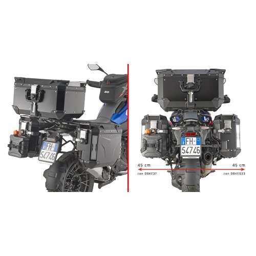 PLOS5143CAM trubkový nosič bočních kufrů OBKEVSxxx s výřezem na výfuk pro BMW R 1300 GS (24)