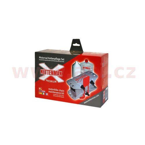 Kettenmaxmoto premium - inovovaná čistička na motocyklové řetězy, kompletní sada