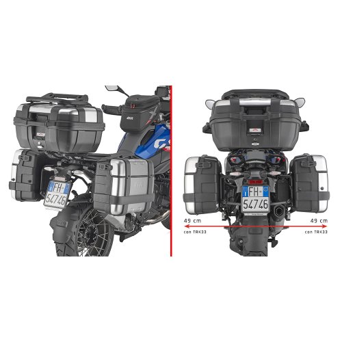 PLO5145MK trubkový nosič PL ONE-FIT pro BMW F 900 GS (24) pro boční kufry MONOKEY