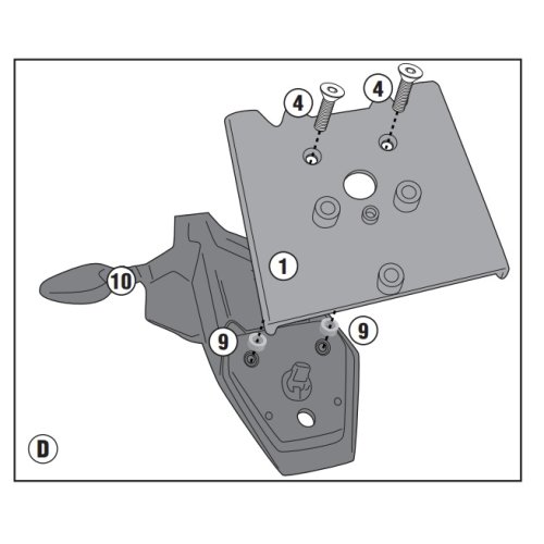 5145KIT sada pro samostatnou montáž nosiče PLO5145MK/CAM/PLOS5145CAM pro BMW 900 GS (24)