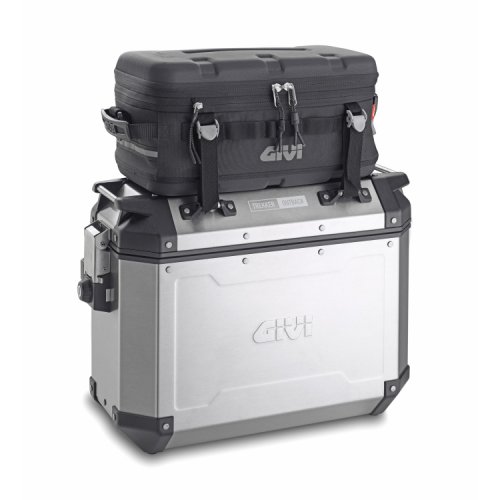 OBKE37BPACK2 pravý + levý kufr GIVI Trekker Outback EVO černý hliníkový (Monokey boční), objem 2x37