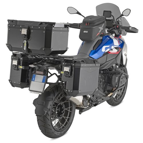 OBKEV58B černý horní kufr GIVI Trekker Outback EVO hliníkový (Monokey topcase), bez zámku, 58 l.