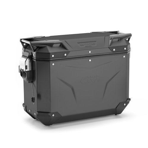 OBKEV37BR černý pravý kufr GIVI Trekker Outback EVO SMART hliníkový (boční), bez zámku, 37 ltr.