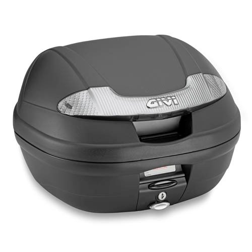 E340NT2 Vision kufr GIVI černý s čirými odrazkami (Monolock s vlastní plotnou), objem 34 ltr.