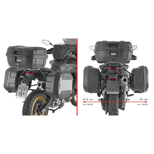 PLO9260MK trubkový nosič PL ONE-FIT pro VOGE Valico 900 DSX (24) pro boční kufry MONOKEY