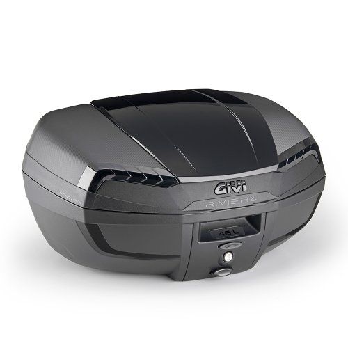 E46NB Riviera kufr GIVI černý Black edition (Monolock s vlastní plotnou), černé plexi, objem 47 lt