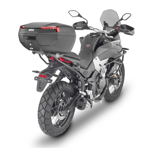 E46NB Riviera kufr GIVI černý Black edition (Monolock s vlastní plotnou), černé plexi, objem 47 lt