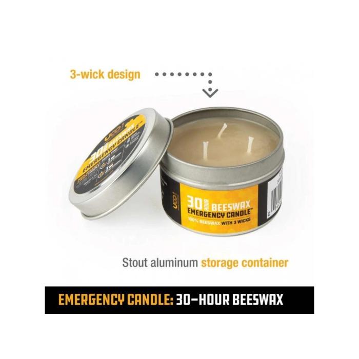 Nouzová svíčka z včelího vosku UCO Candles Emergency - 30 hodin