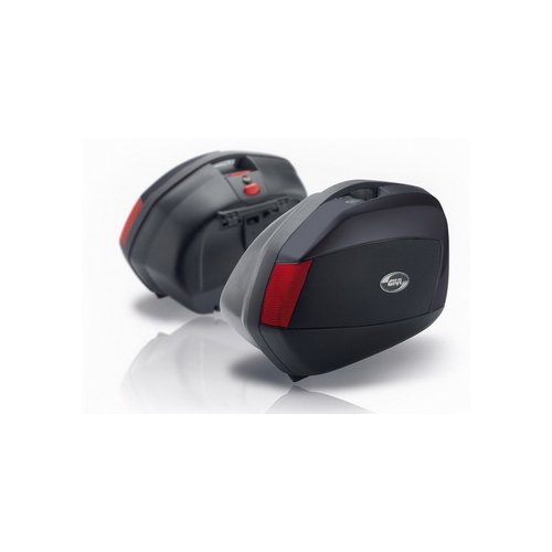 V35N pár bočních kufrů GIVI (levý+pravý) boční víka černá matná (Monokey pro PLX)