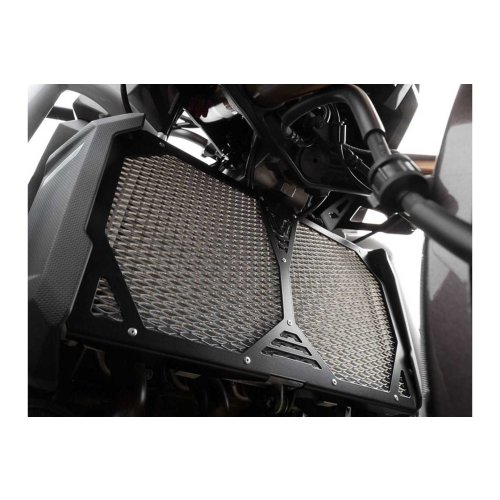 Radiator guard Black/silver. Kawasaki Versys 1000 (12-18).