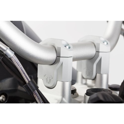 zvýšení řídítek+40 mm  BMW R1200GS (12-18), R1250GS /Adv.(18-). stříbrné
