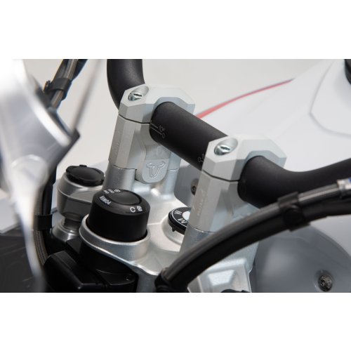 zvýšení řídítek+40 mm  BMW R1200GS (12-18), R1250GS /Adv.(18-). stříbrné