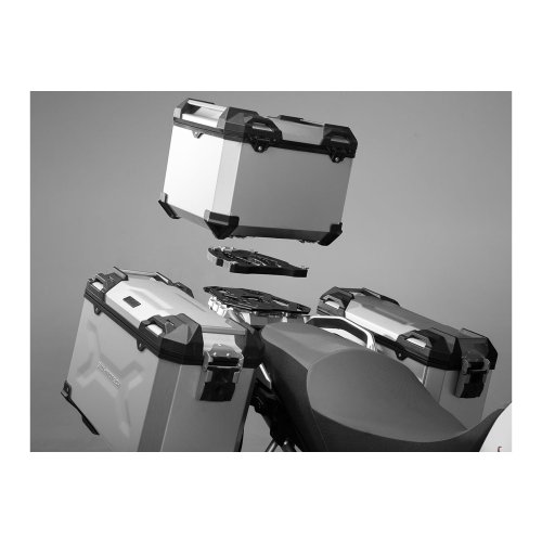kufr TraX Adventure 38 L top box stříbrný