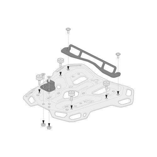Sada adaptéru pro Adv.Rack na kufr  Shad.