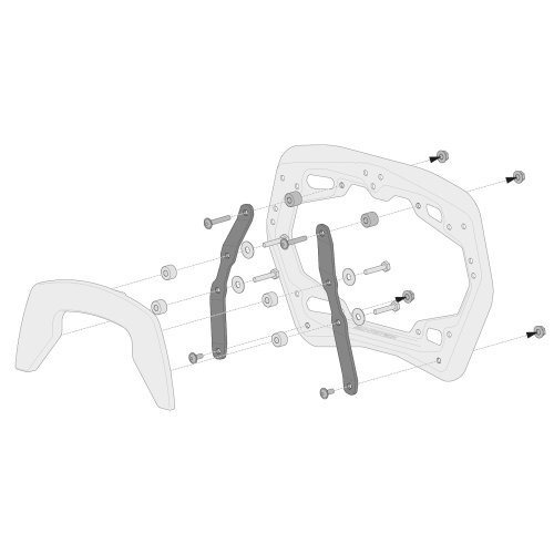 Sada adaptéru PRO  pro Krauser / Hepco. Montáž 2 případů.
