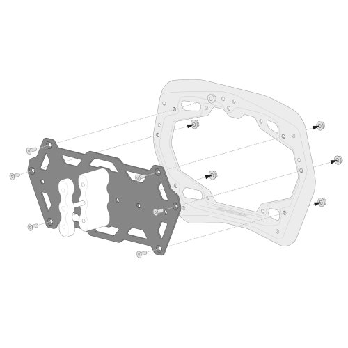 Sada adaptéru PRO  pro Rotopax. Montáž 1 kanystr.