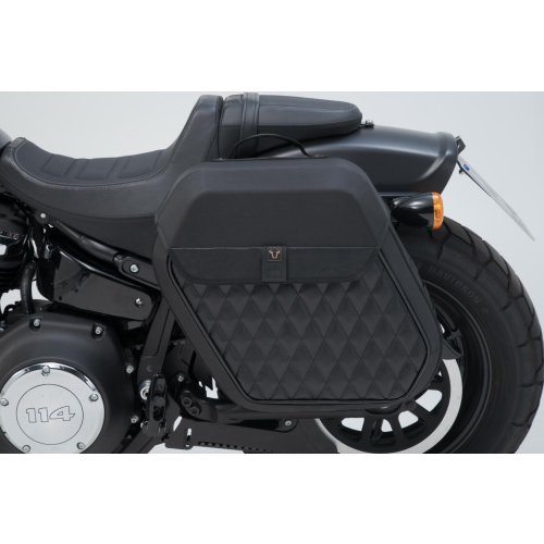 Legend Gear side bag system LH. Harley-Davidson Softail Fat Bob (17-)