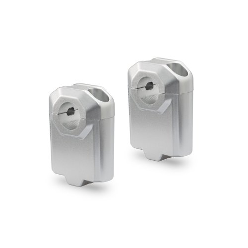 zvýšení řídítek  22 mm H = 50 mm. stříbro.