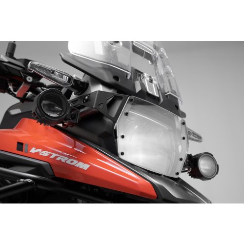 Ochranný kryt světlometu  s PVC panelem. Suzuki V-Strom 1050 (19-).